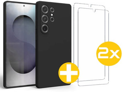 Lennexo siliconen hoesje met 2x screenprotector