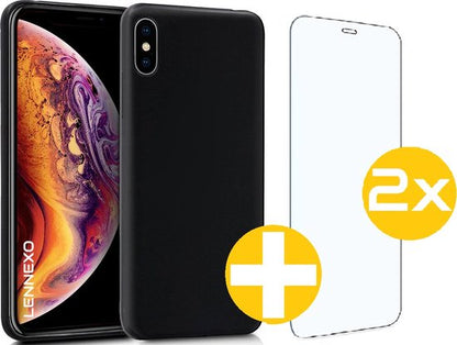 Lennexo telefoonhoesje met screenprotector voor iPhone XS Max