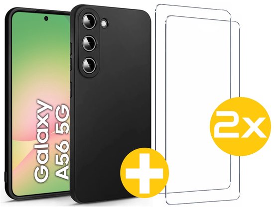 Lennexo hoesje en screenprotector Samsung Galaxy A56