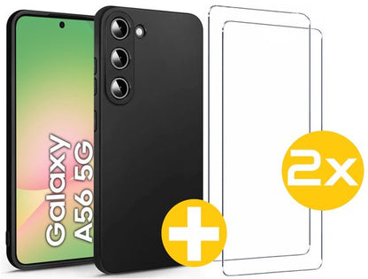 Lennexo hoesje en screenprotector Samsung Galaxy A56
