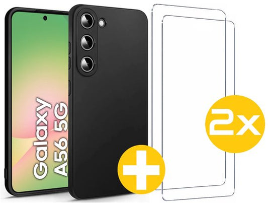 Lennexo hoesje en screenprotector Samsung Galaxy A56