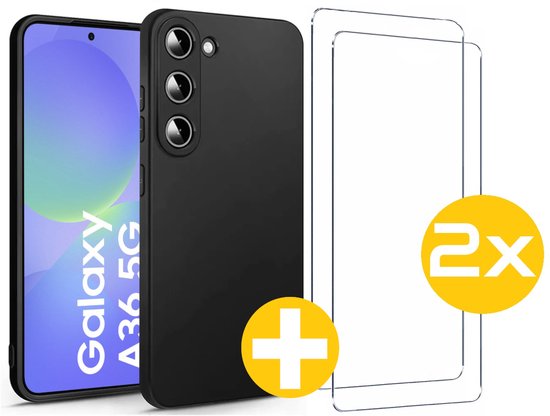 Lennexo hoesje en screenprotector voor Samsung Galaxy A36