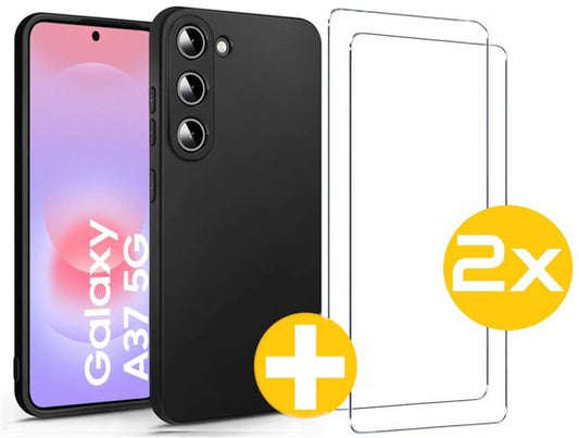 Lennexo hoesje en screenprotector Samsung Galaxy A37