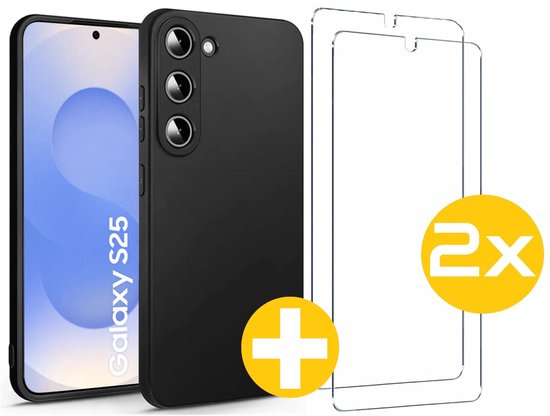 Lennexo hoesje en screenprotector Samsung Galaxy S25
