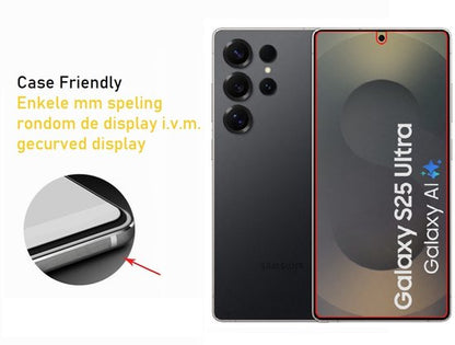 Screenprotector geschikt voor Samsung Galaxy S25 Ultra tempered glass