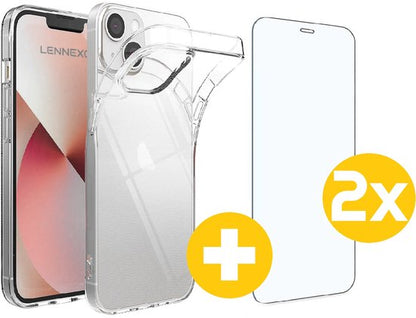 Lennexo hoesje en screenprotector voor iPhone 14 Plus