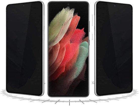 Transparant hoesje en privacy screenprotector voor Samsung S23+