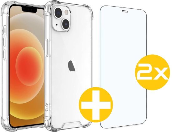Lennexo anti-shock hoesje met screenprotector voor iPhone 13 Mini