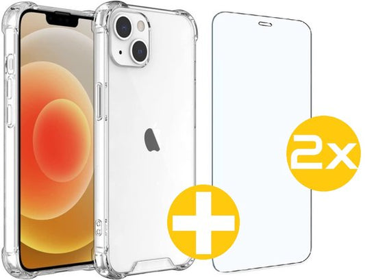 Lennexo anti-shock hoesje met screenprotector voor iPhone 13 Mini