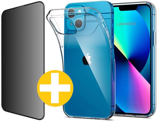 iPhone 13 hoesje en privacy screenprotector combi