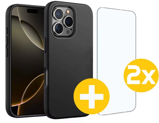 Lennexo iPhone 16 Pro Max hoesje met screenprotector