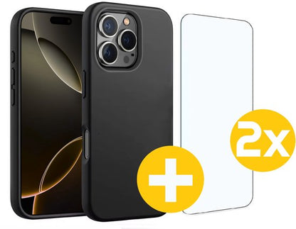 Lennexo iPhone 16 Pro Max hoesje met screenprotector