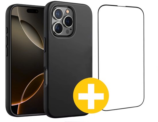 Lennexo iPhone 16 Pro Max hoesje met screenprotector