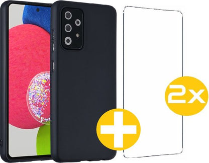 Lennexo siliconen hoesje met screenprotector Samsung Galaxy A72 5G
