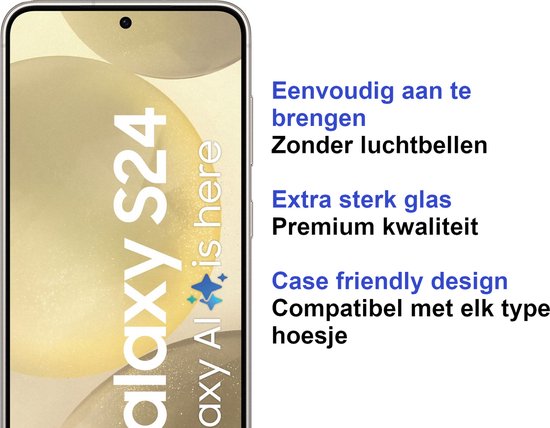 Armordrop glazen screenprotector voor Samsung S24