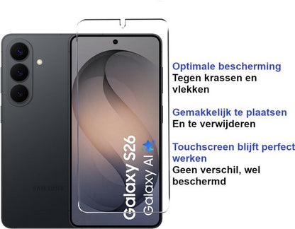 Armordrop glazen screenprotector voor Samsung S26