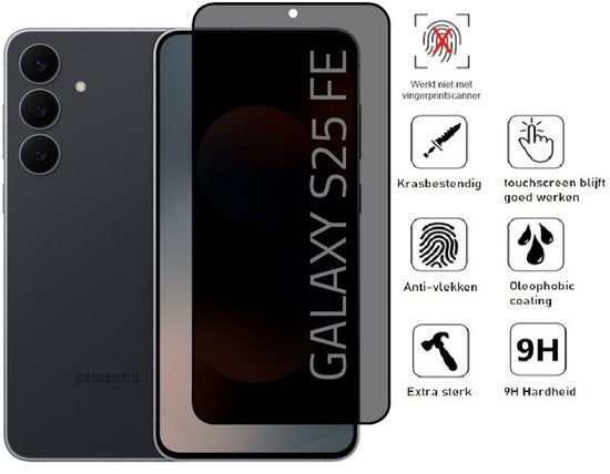 Lennexo Samsung S25FE Privacy Screenprotector 4-Pack