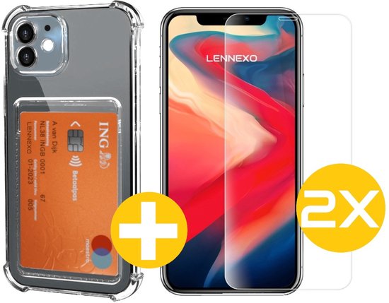 Lennexo pashouder hoesje voor iPhone 11