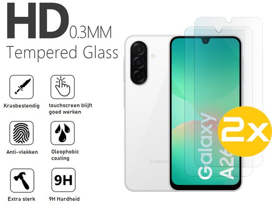 Lennexo Screenprotector Geschikt voor Samsung Galaxy A26