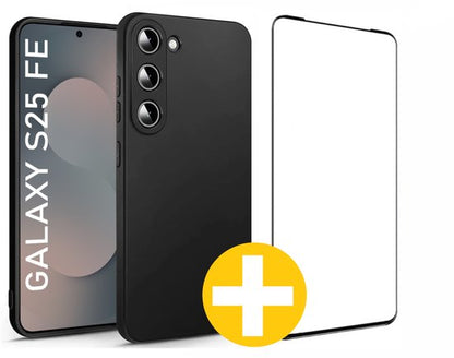 Lennexo Samsung S25FE hoesje en screenprotector combi
