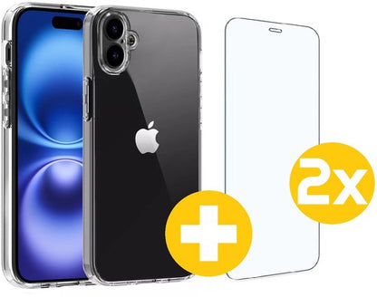 Lennexo hoesje en screenprotector voor iPhone 16 Plus