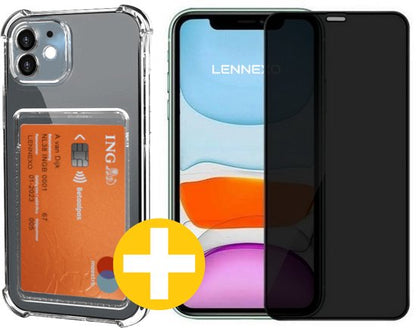 Lennexo pashouder hoesje voor iPhone 11