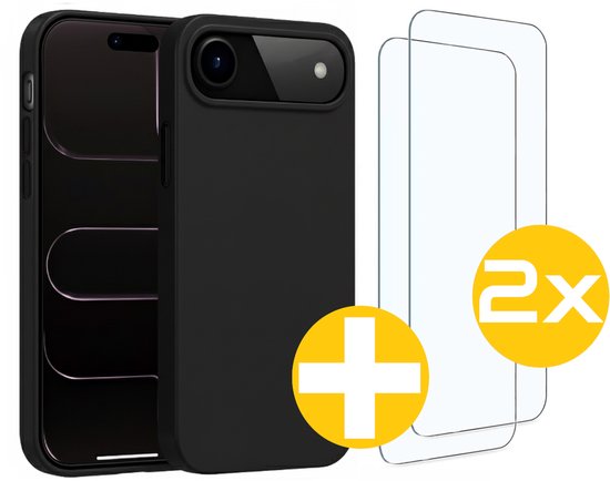 Lennexo siliconen hoesje en screenprotector voor iPhone 17 Air