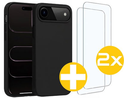 Lennexo siliconen hoesje en screenprotector voor iPhone 17 Air
