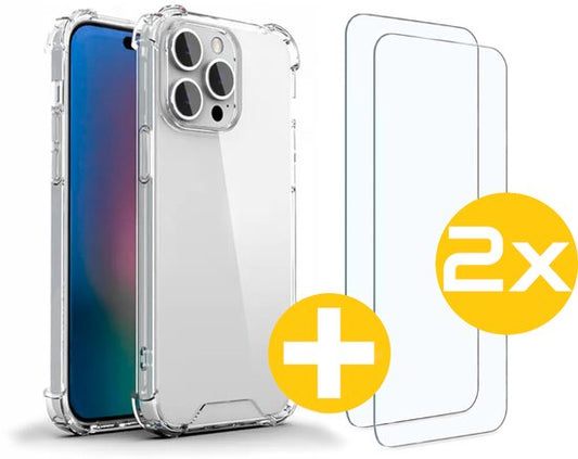 Anti-Shock Hoesje met Screenprotector voor iPhone 15 Pro Max