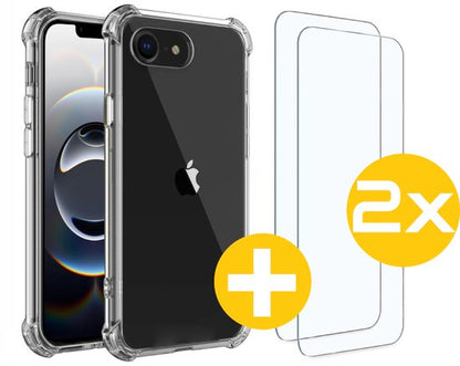 Anti-shock hoesje en screenprotector voor iPhone 16e