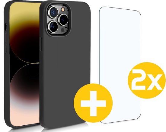 Lennexo iPhone 14 Pro Max siliconen hoesje