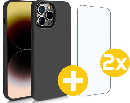 Lennexo iPhone 14 Pro Max siliconen hoesje
