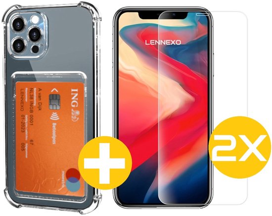 Lennexo pashouder hoesje voor iPhone 11 Pro