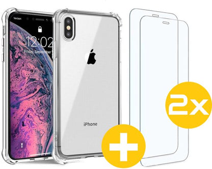 Lennexo Anti-Shock Hoesje met Screenprotector voor iPhone XS Max