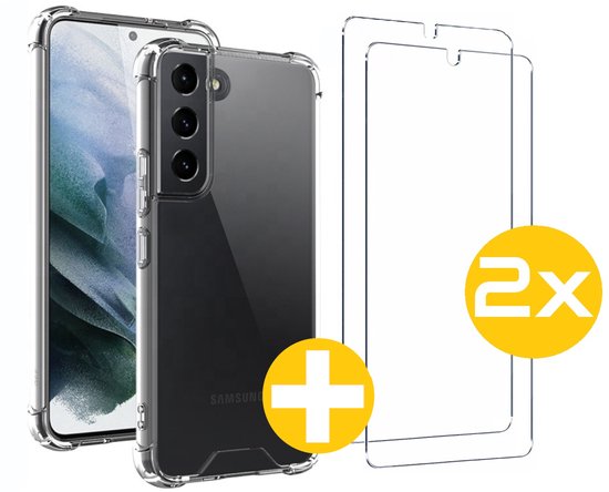 Anti-Shock Hoesje met Screenprotector voor Samsung S21+