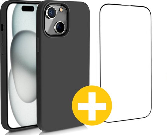 Lennexo iPhone 15 hoesje en screenprotector