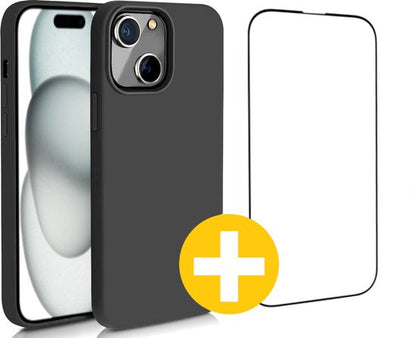 Lennexo iPhone 15 hoesje en screenprotector