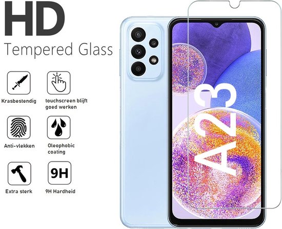 Screenprotector Geschikt voor Samsung Galaxy A23