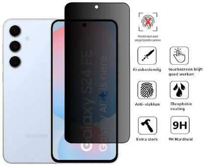 Lennexo privacy screenprotector voor Samsung S24 FE