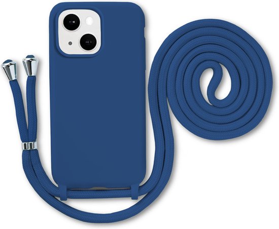 Armordrop siliconen hoesje met koord voor iPhone 15