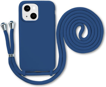 Armordrop siliconen hoesje met koord voor iPhone 15