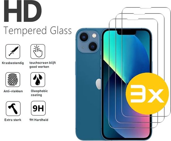 Tempered Glass Screenprotector Geschikt Voor iPhone 14