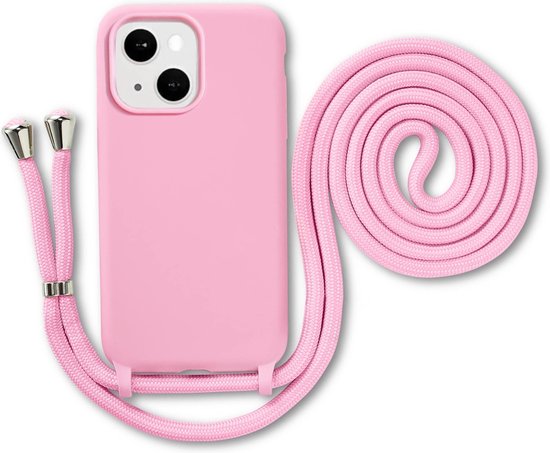 Armordrop siliconen hoesje met koord voor iPhone 15 Plus