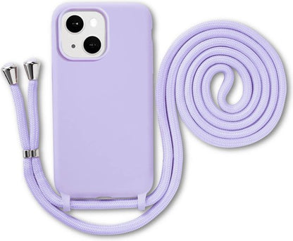 Armordrop siliconen telefoonhoesje met koord
