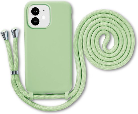 Armordrop siliconen hoesje met koord voor iPhone 12 Mini