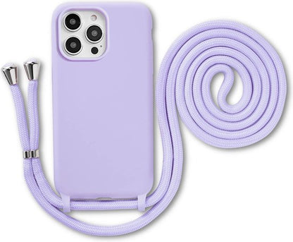 Armordrop siliconen telefoonhoesje met koord