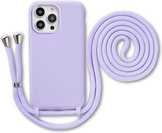 Armordrop siliconen hoesje met koord voor iPhone 15 Pro