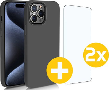 Lennexo iPhone 15 Pro Max hoesje en screenprotector