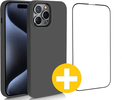 Lennexo iPhone 15 Pro Max hoesje en screenprotector