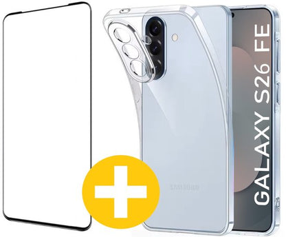 Lennexo hoesje en screenprotector Samsung Galaxy S26 FE